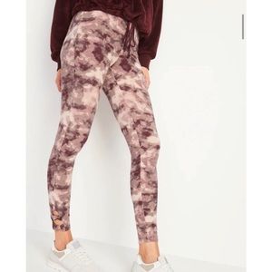 High waisted jersey leggings